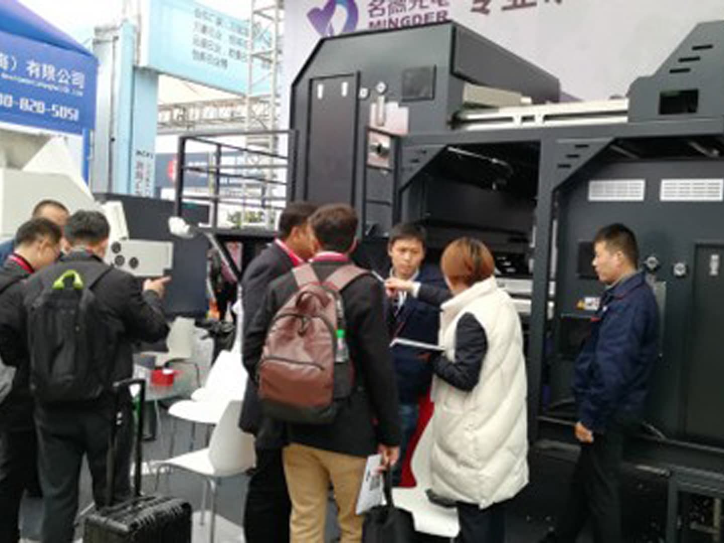 Mingde photoelectric color sorter appeared at Xiamen International Stone Exhibition
